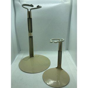 Two (2) Tripar Collectable Doll Display Stands 4"-6" Small and 7"-12" Large